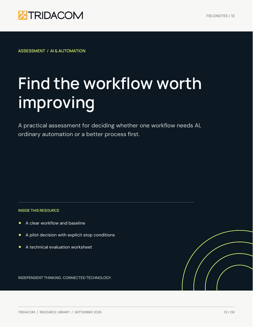 Cover: Find the workflow worth improving