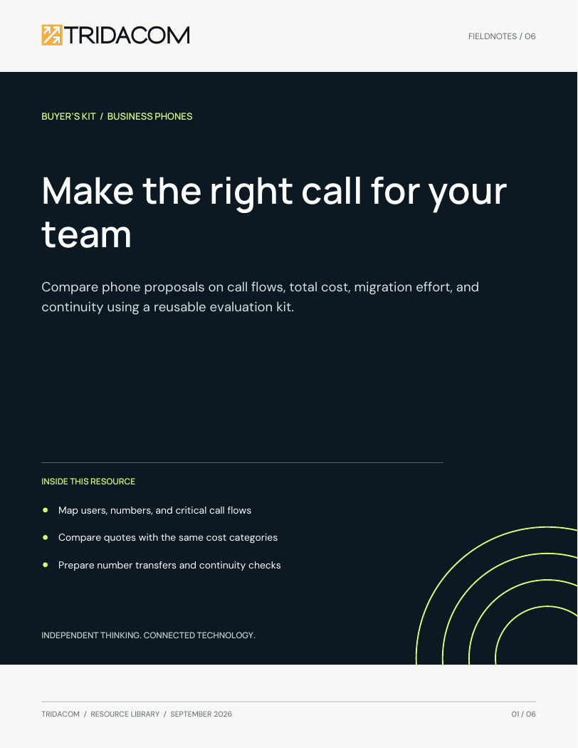 Cover: Make the right call for your team