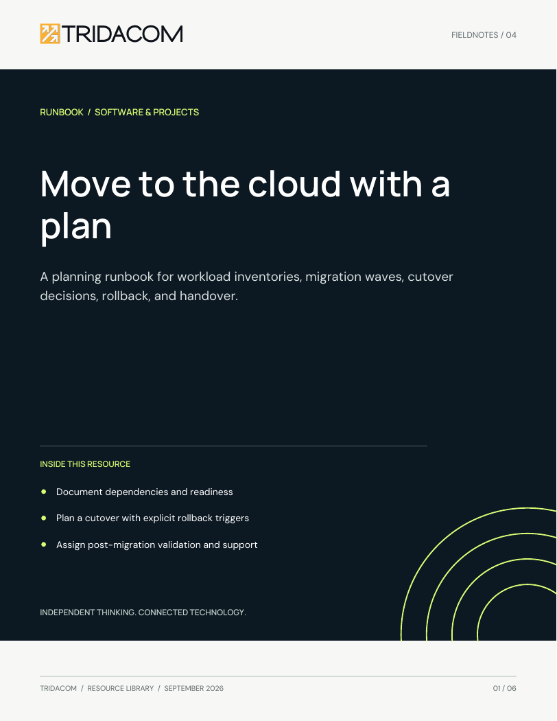 Cover of Move to the cloud with a plan