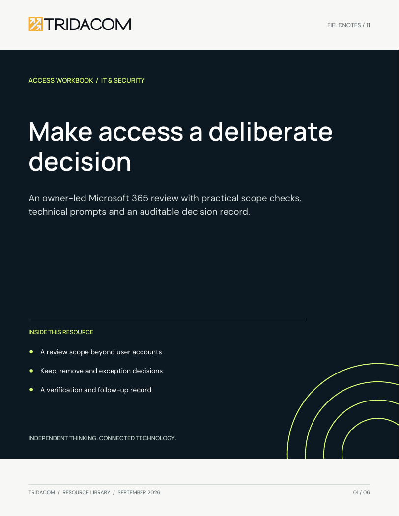Cover of Make access a deliberate decision